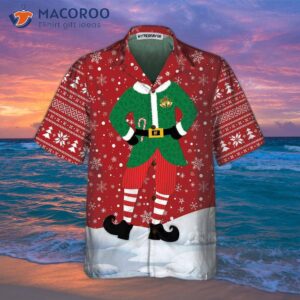 unique christmas elf costume design hawaiian shirt funny best xmas gift idea 2