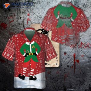 unique christmas elf costume design hawaiian shirt funny best xmas gift idea 3