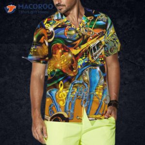 unisex hawaiian saxophone shirt 3