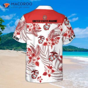 “united States Marine Corps Hawaiian Shirt: Proud Usmc Shirt For , Us Short Sleeve – Best Gift Marines”