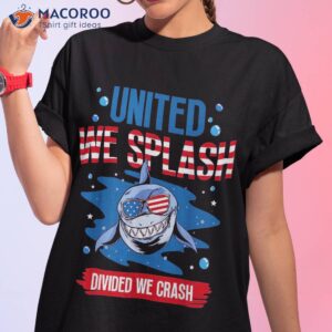 United We Splash 4th Of July Outifts For Boys Kids Shark Shirt
