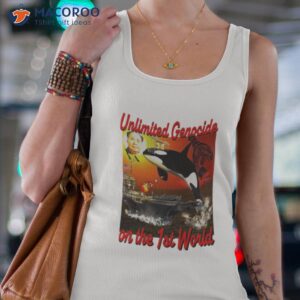 unlimited genocide on the 1st world shirt tank top 4