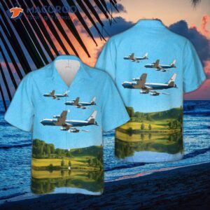 Us Air Force Boeing Kc-135e Stratotanker (717-148) Hawaiian Shirt