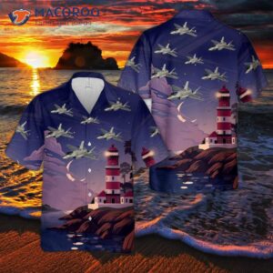 Us Air Force F-35a Lightning Ii Joint Strike Fighter 58th Squadron, 33rd Wing Hawaiian Shirt