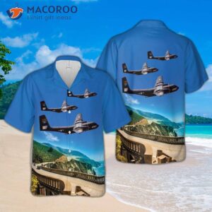 Us Army De Havilland C-7 Cv-2 Caribou Hawaiian Shirt