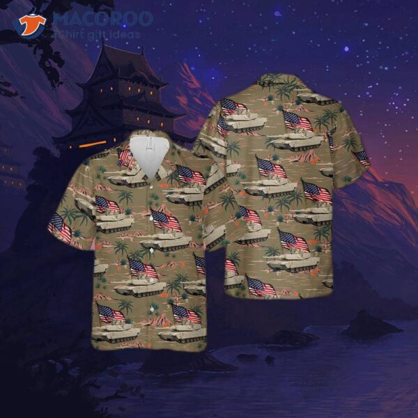 Us Army M1 Abrams Fourth Of July Hawaiian Shirt