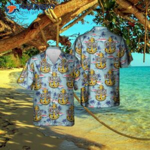Us Navy Chief Petty Officer’s Foul Anchor Hawaiian Shirt