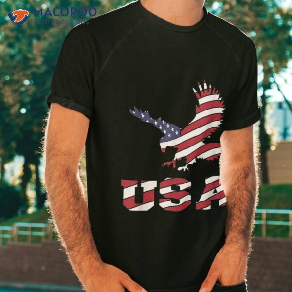 Usa Flag American Patriotic 4th Of July Kids Boys Shirt