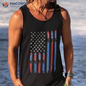 usa flag fireworks patriotic 4th of july america for shirt tank top