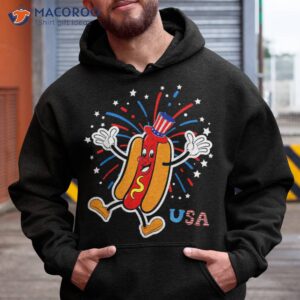 usa patriotic hotdog with fireworks summer 4th of july shirt hoodie