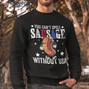 usa sausage american flag funny hot dog 4th of july shirt sweatshirt