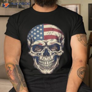 usa skull 4th of julay scary kid shirt tshirt