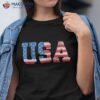 Usa Vintage American Flag Patriotic Kids July 4th Shirt