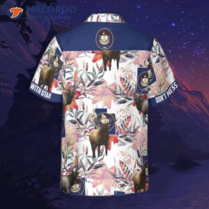 utah elk and the sego lily hawaiian shirt 1