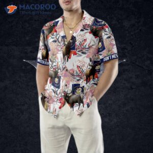 utah elk and the sego lily hawaiian shirt 4