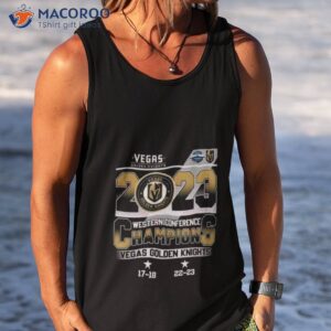 vegas golden knights 2023 western conference champions 17 18 22 23 shirt tank top