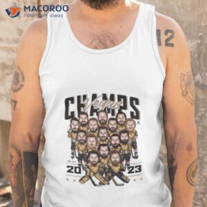 vegas golden knights hockey players caricature 2023 champs shirt tank top