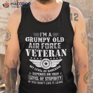 veteran 365 i m a grumpy old air force shirt tank top