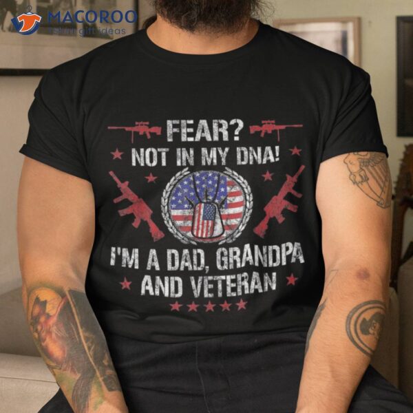 Veteran Grandpa Usa Flag Shirt