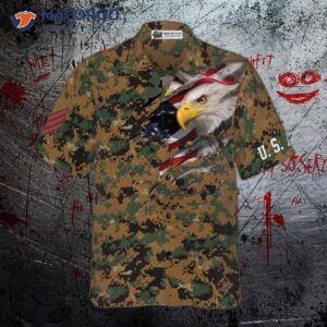 veteran proud us marine camouflage hawaiian shirt 3