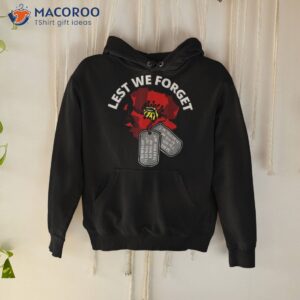 Veterans Day Lest We Forget Red Poppy Flower Usa Memorial Shirt