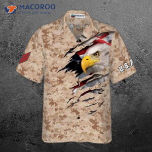 veterans proudly wear desert marine camouflage hawaiian shirts 3