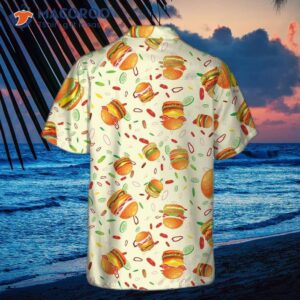 vibrant american hamburger hawaiian shirt funny burger shirt for amp 1