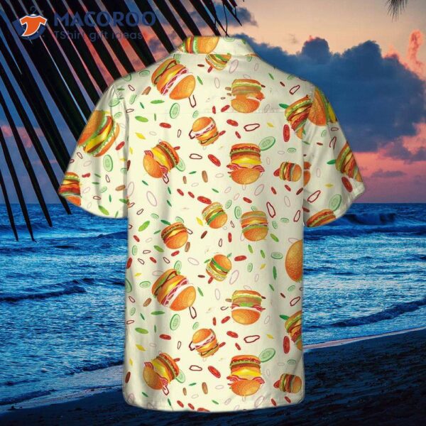 Vibrant American Hamburger Hawaiian Shirt
