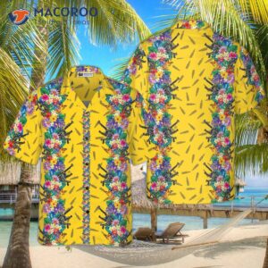 Vibrant Tropical Gun And Bullet Hawaiian Shirt