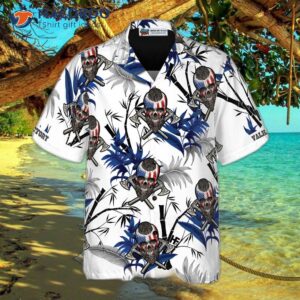 victory or valhalla viking white hawaiian shirt 0