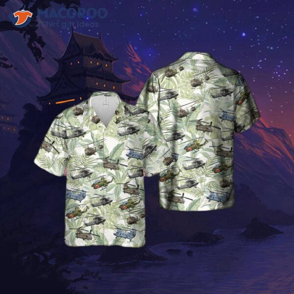 Vietnam-era Helicopter Hawaiian Shirt