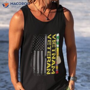 vietnam veteran us flag t shirt gift war vet tee tank top