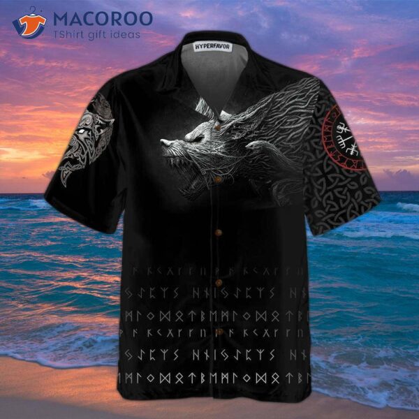 Viking Fenrir Wolf Hawaiian Shirt