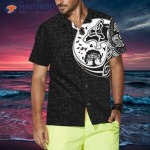 viking myth wolf hawaiian shirt 2