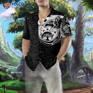 viking myth wolf hawaiian shirt 4