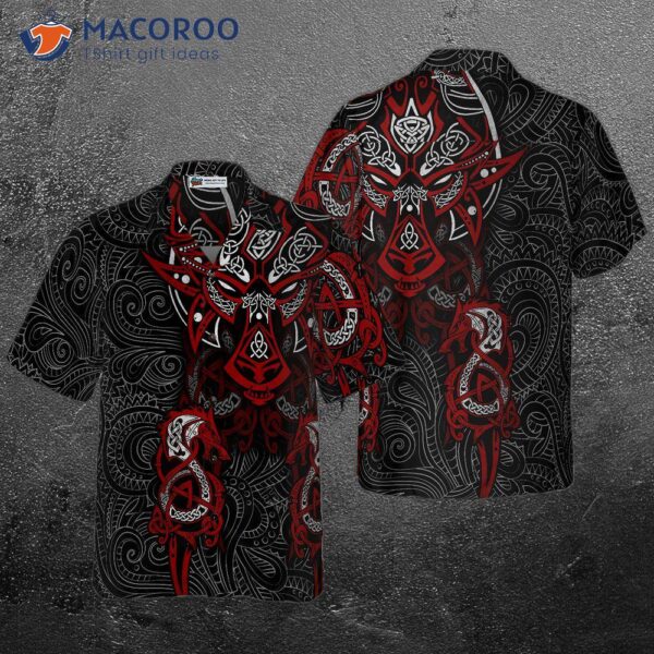 Viking Tattooed Dragon Hawaiian Shirt