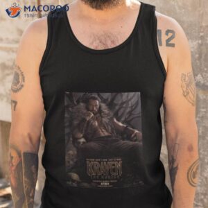 villains arent born theyre made kraven the hunter 2023 poster shirt tank top