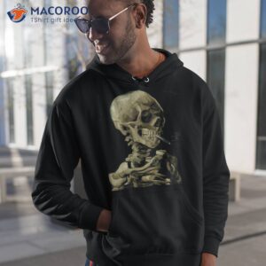 vincent van gogh skull with cigarette skeleton anti smoking shirt hoodie 1