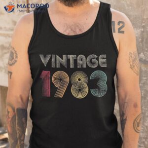 vintage 1983 40th birthday gift retro shirt 40 years old tank top