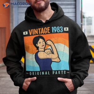 vintage 1983 birthday shirts 40 years original parts shirt hoodie