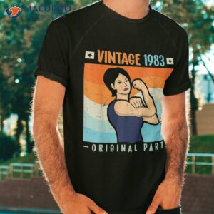 Vintage 1983 Birthday Shirts 40 Years Original Parts Shirt