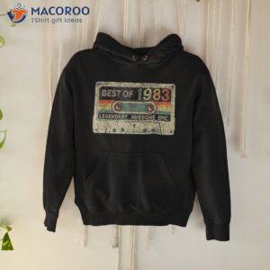 vintage 1983 limited edition cassette tape 40th birthday shirt hoodie