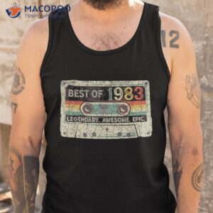 vintage 1983 limited edition cassette tape 40th birthday shirt tank top