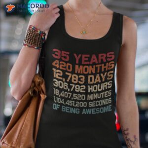 vintage 35 years of being awesome unique 35th birthday gifts shirt tank top 4