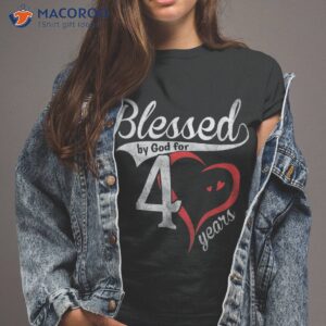 Vintage 40th Birthday Blessed By God For 40 Years Shirt