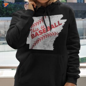vintage arkansas this is baseball with laces t shirt hoodie