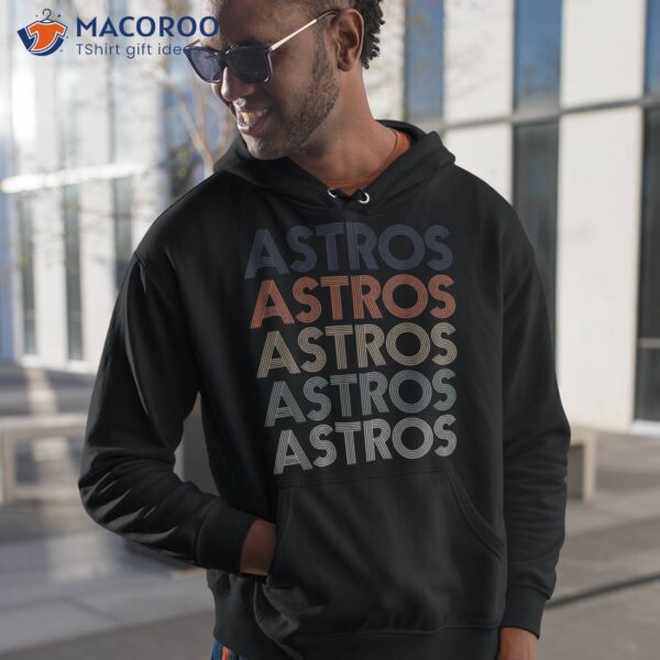 Vintage Astros Name Throwback Retro Apparel Gift Shirt