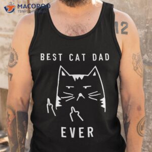 vintage best cat dad ever funny daddy father day gifts shirt tank top