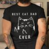 Vintage Best Cat Dad Ever Funny Daddy Father Day Gifts Shirt