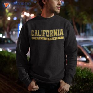 vintage california field hockey yellow text shirt sweatshirt